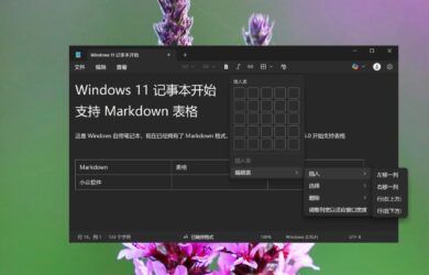 微软被带跑偏？Windows 11 记事本开始支持 Markdown 表格 12