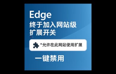 Edge 终于支持网站级扩展开关：新增「允许在此网站使用扩展」功能｜可针对任意网站，一键关闭所有扩展 8